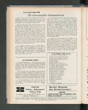 Un nu noch'n beten Platt De verwannelte Immenswarm