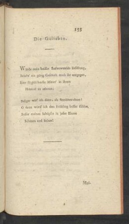 Die Geliebte.