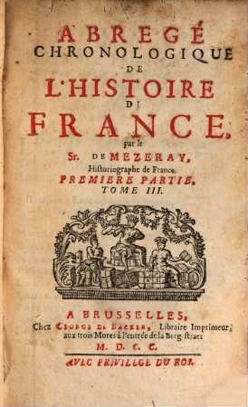 Abrégé chronologique de l'histoire de France. 3