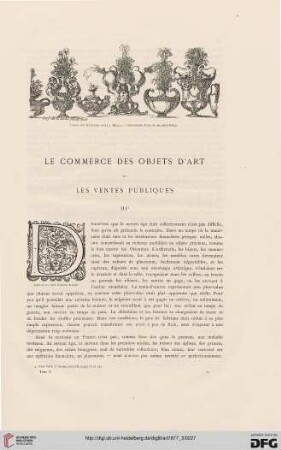 3: Le commerce des objets d'art et les ventes publiques, [3]