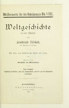 Teil 2: Geschichte des Mittelalters