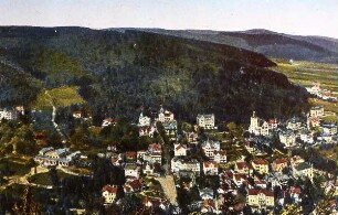 Der Harz - historische Darstellung : Nicht lokalisiert, wahrscheinlich Bad Harzburg. Aufgenommen im Harz ca. 1995