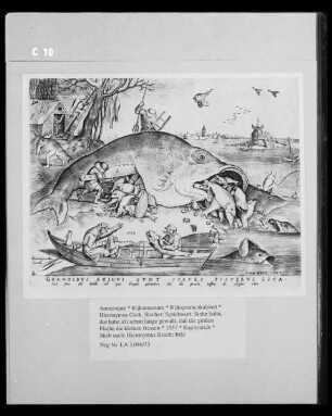 Sprichwort: Siehe Sohn, das habe ich schon lange gewußt, daß die großen Fische die kleinen fressen
