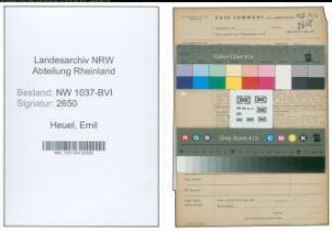 Entnazifizierung Emil Heuel , geb. 24.07.1901 (Sparkassenrendant)