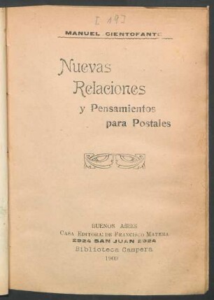 Nuevas relaciones y pensamientos para postales