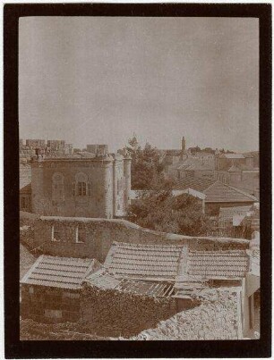 Jaffastr. bei Krikorian [Fotografengeschäft] Blick n. S. [Jerusalem]
