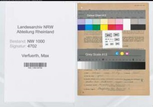 Entnazifizierung Max Verfuerth, geb. 15.10.1885 (Telegrafenbeamter)