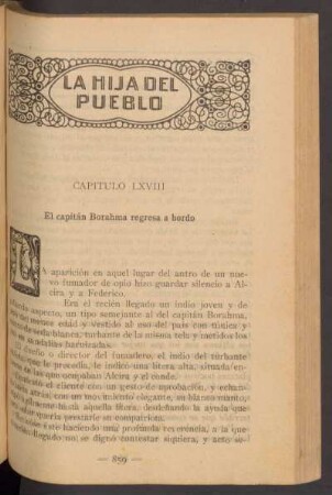 Capítulo LXVIII - El capitán Borahma regresa a bordo