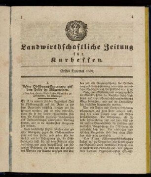 Erstes Quartal 1838