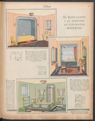 El buen gusto y confort en los baños modernos