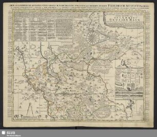 Accurate Geographische Delineation Der In Dem Meisnischen Creisse Des Churfürstenthums Sachsen Liegenden Dioeces Oder Des Ammtes Grossen Hayn : Sammt Ihren Staedten Flecken und Dorfschaften …