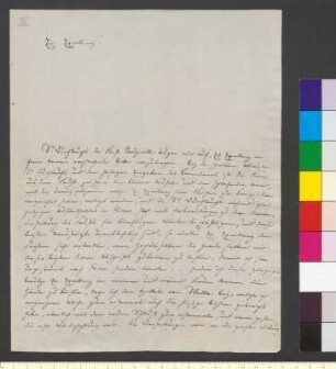 Brief von Wolff, Pius Alexander an Goethe, Johann Wolfgang von