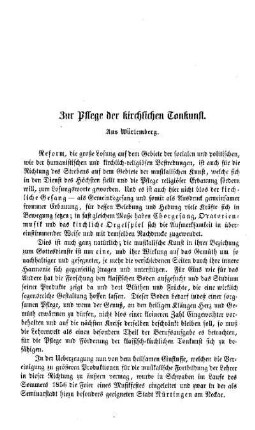 Zur Pflege der kirchlichen Tonkunst