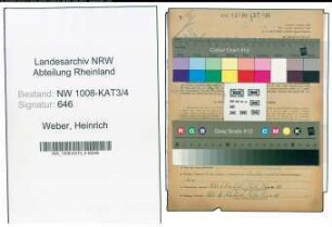 Entnazifizierung Heinrich Weber , geb. 27.08.1897 (Buchhalter)
