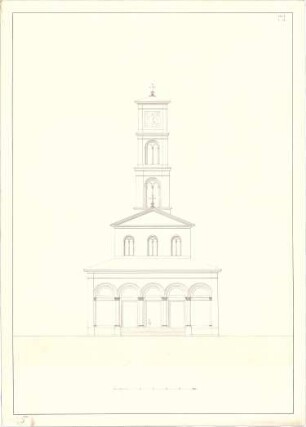 Gärtner, Friedrich von; München; St. Ludwig (Ludwigskirche) - Ansicht