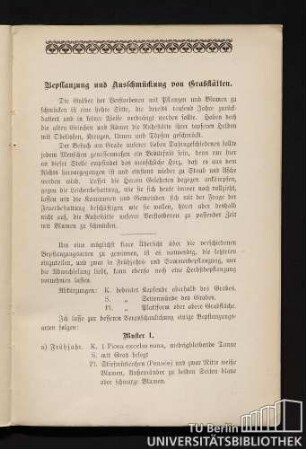 Bepflanzung und Ausschmückung von Grabstätten.