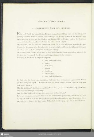 Die Knochenlehre