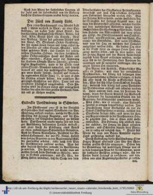 Der Fürst von Kaunitz stirbt.