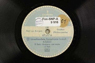 Unvollendete Symphonie h-moll : [op. posth.] : 2. Satz: Andante con moto, 2. Teil