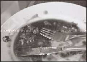 Teller mit Essen (Sonderthema: Essen und Trinken)