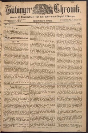 21. Mai (Nro. 117) - 25. Mai (Nro. 120)