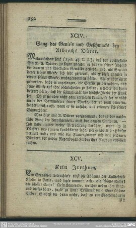 XCV. Kein Irrthum