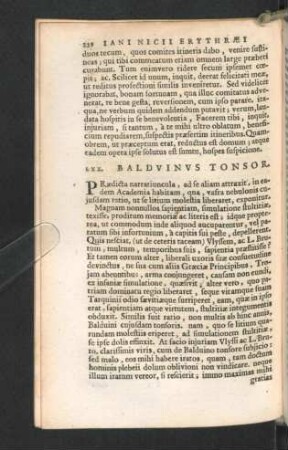 LXX. Balduinus Tonsor.