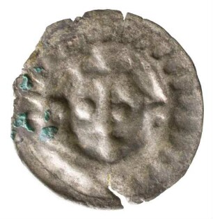 Münze, 1/2 Pfennig, Ende 14. Jh