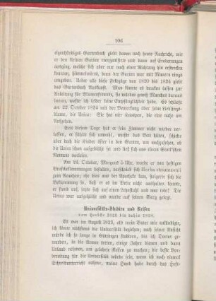 Universitäts-Studien und Reisen vom Herbste 1823 bis dahin 1828.