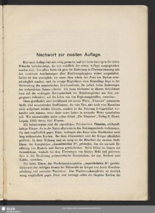 Nachwort zur zweiten Auflage