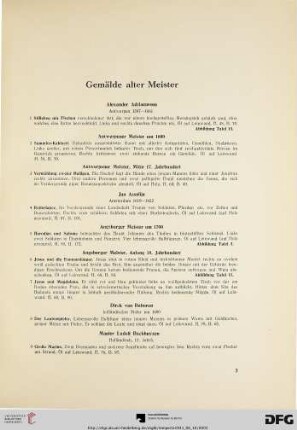 Gemälde Alter Meister (Nr. 1-223)