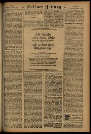 Zweite Ausgabe vom Mittwoch, den 11. April 1917.