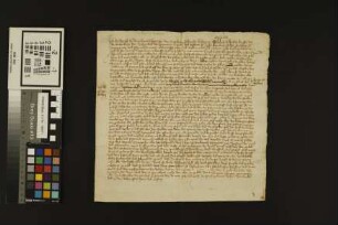 Mainz (Mariengreden): Lehensrevers des Edelknechts Friedrich v. Nackheim über das Liebfrauenstiftsgut in Desenheim