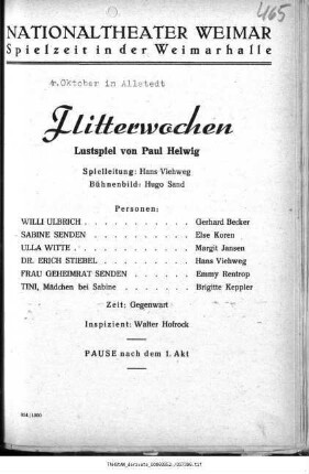 Flitterwochen