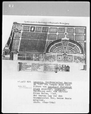 Groß-Bosescher Garten (Caspar-Bosescher-Garten, Entwurf: Leonhard Christian Sturm, 1685)