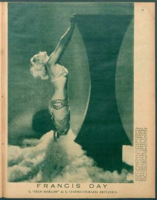 Francis Day [Fotografía] : La "Jean Harlow" de la cinematografía británica