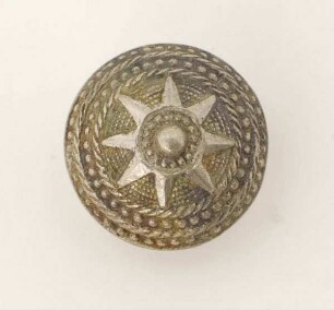 Knopf (Sechs Silber-Filigranknöpfe mit Sternmotiv)