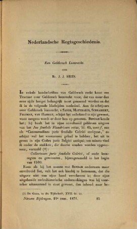 Nieuwe bijdragen voor rechtsgeleerdheid en wetgeving. 21,3/4. 1871