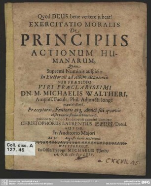 De principiis actionum humanarum