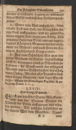 LXVIII. Der blutige Schweiß.