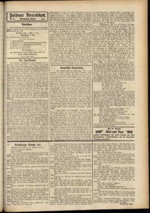 Zweite Ausgabe vom Mittwoch, den 01. Mai 1912.
