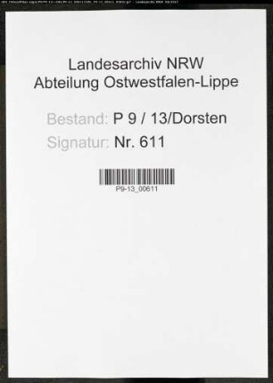 Sterberegister Standesamt Dorsten