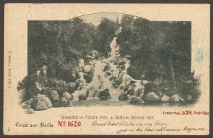 Ansichtskarte Wasserfall im Victoria-Park