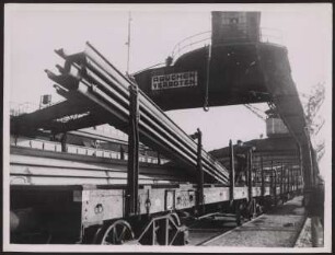 Geladene Waggons am Überseehafen Bremen