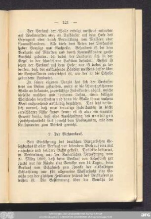 2. Der Viehverkauf.