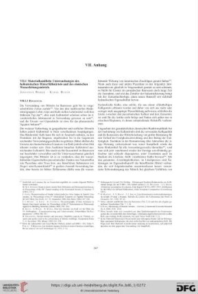 VII. Anhang