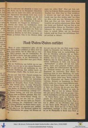 Nach Baden-Baden entführt.