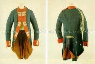 Uniformrock für Mannschaften, Infanterie-Regiment No. 15, II. und III. Bataillon Garde, Preußen