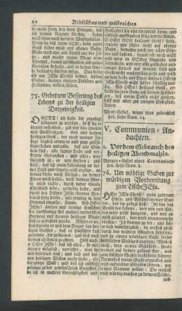 V. Communion-Andachten.