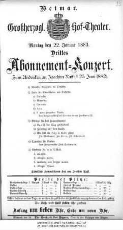Abonnement=Konzert